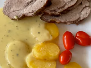 Långbakad fläskkarré i ugn | Slow-baked pork loin in the oven