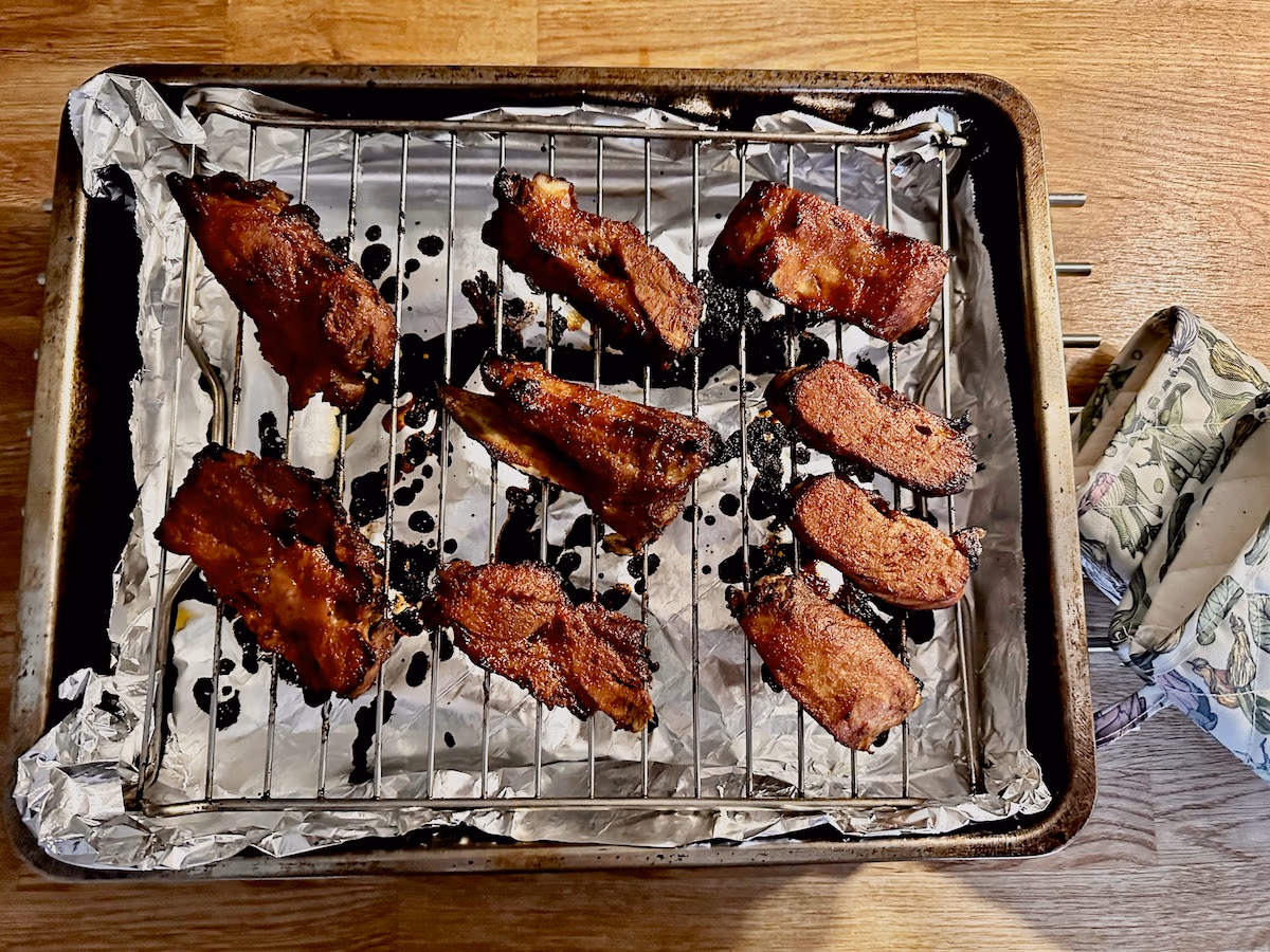 Förkokta tjocka revbensspjäll | Pre-cooked spare ribs