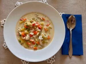 Lyxig norsk fisksoppa | Luxurious Norwegian fish soup